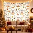 thumbnail image 3 of Picked With Love Among Pumpkins, Acorns and Hearts, Cozy Illustration for Fall Lovers, Harvest Wall Art, Thanksgiving Hostess Gift, Tapestry Wall Hanging for Bedroom and Dorm, 3 of 7