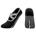 thumbnail image 6 of Women's Non-Slip Grip Socks for Yoga, Pilates, and Home Workouts - 3 Pack, 6 of 7