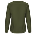 thumbnail image 5 of Xcmzpl Womens Sweatshirts Casual Solid Color Crewneck Sweatshirt Athletic Pullover Tops Work Long Sleeve Shirts Early Fall Fashion, 5 of 5