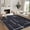 Black, variant on Nanan 2'x6' Modern Linear Geometric Runner Rug, Machine Washable Low Pile Non-Slip Indoor Rug, Abstract Line Carpet for Hallway, Kitchen, Laundry Room, Beige