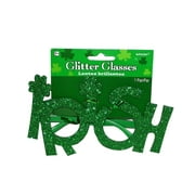 Amscan St. Patrick's Day "Irish" Shaped Glitter Eye Glasses Costume