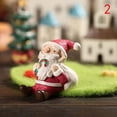 thumbnail image 1 of Resin Miniature Figurine Mini Christmas Figures Deer Statue Santa Claus Craft, 1 of 6