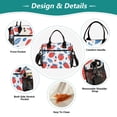 thumbnail image 3 of FORMRS Insulated Lunch Bag Unisex Large Capacity with Shoulder Strap, Playful Strawberries, 3 of 6