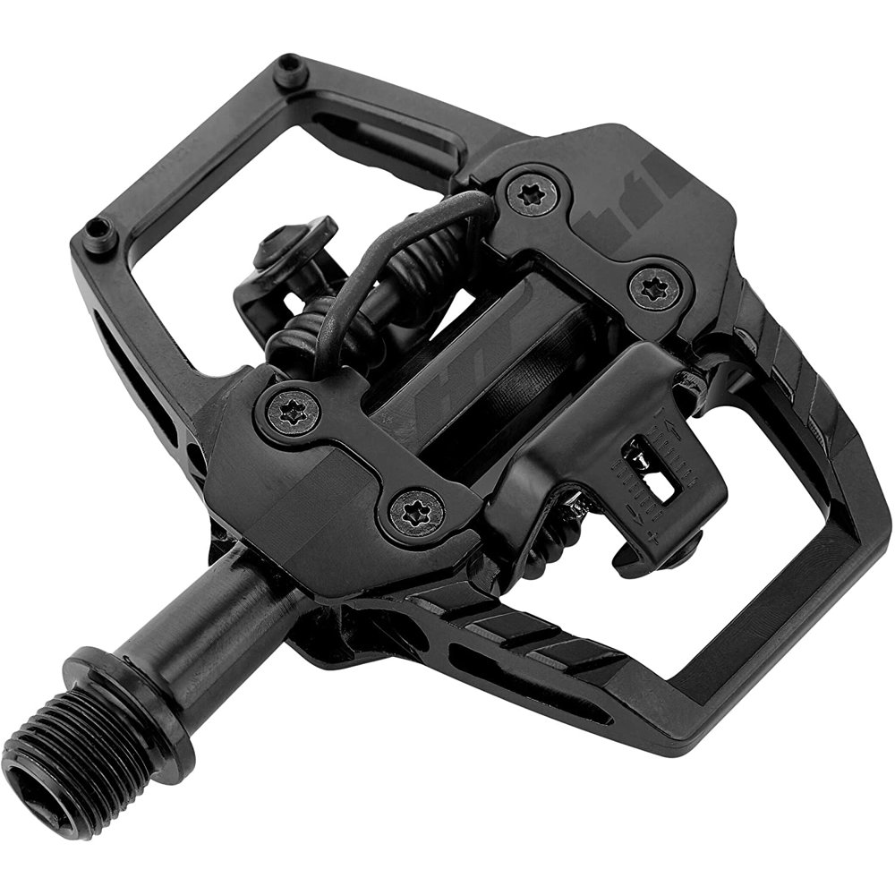 HT Components Stealth Black T1 Clipless Pedal Bike Pedals Pair 9/16