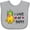AC-Heather Grey, variant on Inktastic I Love My Pappy with Pineapple Girls Baby Bib