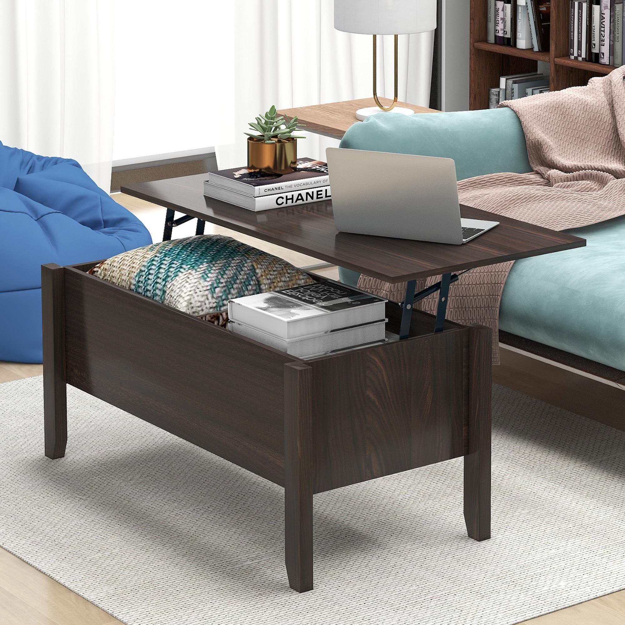Lift Top Coffee Table With Storage Wooden Coffee Table Hidden Storage