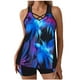 thumbnail image 2 of Trajes de baño tankini para mujer Trajes de baño vintage estampados para mujer Trajes de baño conservadores Traje de baño bikini con falda de playa estampada para mujer, 2 of 9