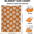 thumbnail image 3 of Fall Throw Blanket 60 X 50 Inch Burnt Orange Pumpkin Decorative Autumn Thanksgiving Day Themed Blanket Soft Lightweight Home Office Flannel Blankets for Couch Sofa Bed Living Room Decor, 3 of 8
