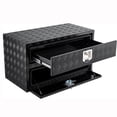 thumbnail image 2 of Bingirl 36-18-20 Durable Aluminum Truck Tool Box - 1 Drawer, Two-Tier Organizer Design, Waterproof Underbody Toolbox for Pickup Truck Bed, RV, Trailer, 2 of 5