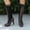 Brown, variant on Bnwani Womens Boots New Winter Fashion High-Heel High Knee-High Versatile Casual Boot Black Size 5.5