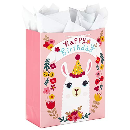 Llama Birthday Wrapping Paper Gift Sheets 10 Pack of 11x17 inch Sheets 15 FT Handmade from Texas 
