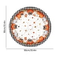 thumbnail image 3 of Fall Tree Skirt,Pumpkin Pattern Circular Christmas Tree Base Decorative Cover for Home Seasonal Decor Livingroom Holiday Styling, 3 of 6