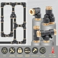 thumbnail image 5 of 39 PCS DOT Air Line Quick Connect Fittings 1/4" 3/8" 1/2" Push to Connect Fittings DOT Brass Air Hose Fittings Repair Kit for Semi Truck Air Line Kit or Industrial Air System, 5 of 7