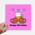 thumbnail image 1 of English Donut Snack Birthday Beer Sticker Tags Wall Picture Laptop Decal Self adhesive, 1 of 1