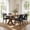 Black, variant on VKNOW Faux Leather 20.7" W Upholstered Dining Chairs Set of 2, Thick Foam Cushion Kitchen & Dining Room Chairs with Solid Wood Legs, Beige