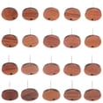 thumbnail image 1 of 20pcs Wood Stud Earring Posts Wooden Flat Earring Pin Studs DIY Earring Posts, 1 of 8