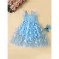 thumbnail image 3 of Suealasg Baby Girls Romper Dress Sleeveless Flower Butterfly Tulle A-line Dress 6M 12M 18M 24M Infant Newborn Girls Summer Photo Shoot Birthday Party Clothes, 3 of 9