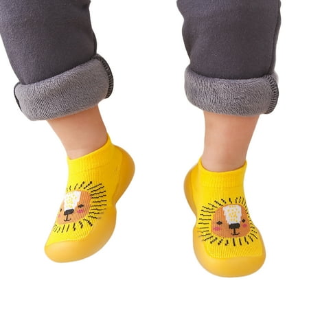 

Newborn Baby Girls Boys First Walkers Shoes Cartoon Animal Printed Soft Sole Shoes Non-Slip Baby Shoes