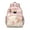 Pink-115, variant on Lightweight Student Backpack with Sweet Donut and Coffee Patterns Spacious School Book Bag for Student and Students Perfect for Back to School and Travel Adjustable Chest Strap