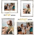 thumbnail image 3 of Vittanly Diploma Frame, Material with Shatter Resistant Plexiglass, Display Pictures 6x8 with Mat or 8.5x11 without Mat, 8.5x11 Picture Frame for Wall or Table Top Display, Distressed White, 1 Pack, 3 of 6