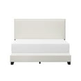thumbnail image 2 of Willow Nailhead Trim Upholstered Full Bed, White Faux Leather, 2 of 17