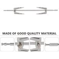 Stainless Steel Grill Rotisserie Forks Meat Spit Rods Barbecue Rotating
