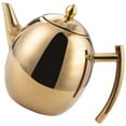 thumbnail image 2 of Miangastore Stainless Steel Tea Pot with Strainer Kitchen Decorative Coffee Pot Tea Container for Loose Tea, 2 of 7