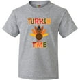 thumbnail image 3 of Inktastic Thanksgiving Turkey Time Youth T-Shirt, 3 of 5