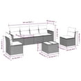 thumbnail image 2 of vidaXL Garden Sofa Set Beige PE rattan Large Adjustable Feet, 2 of 4