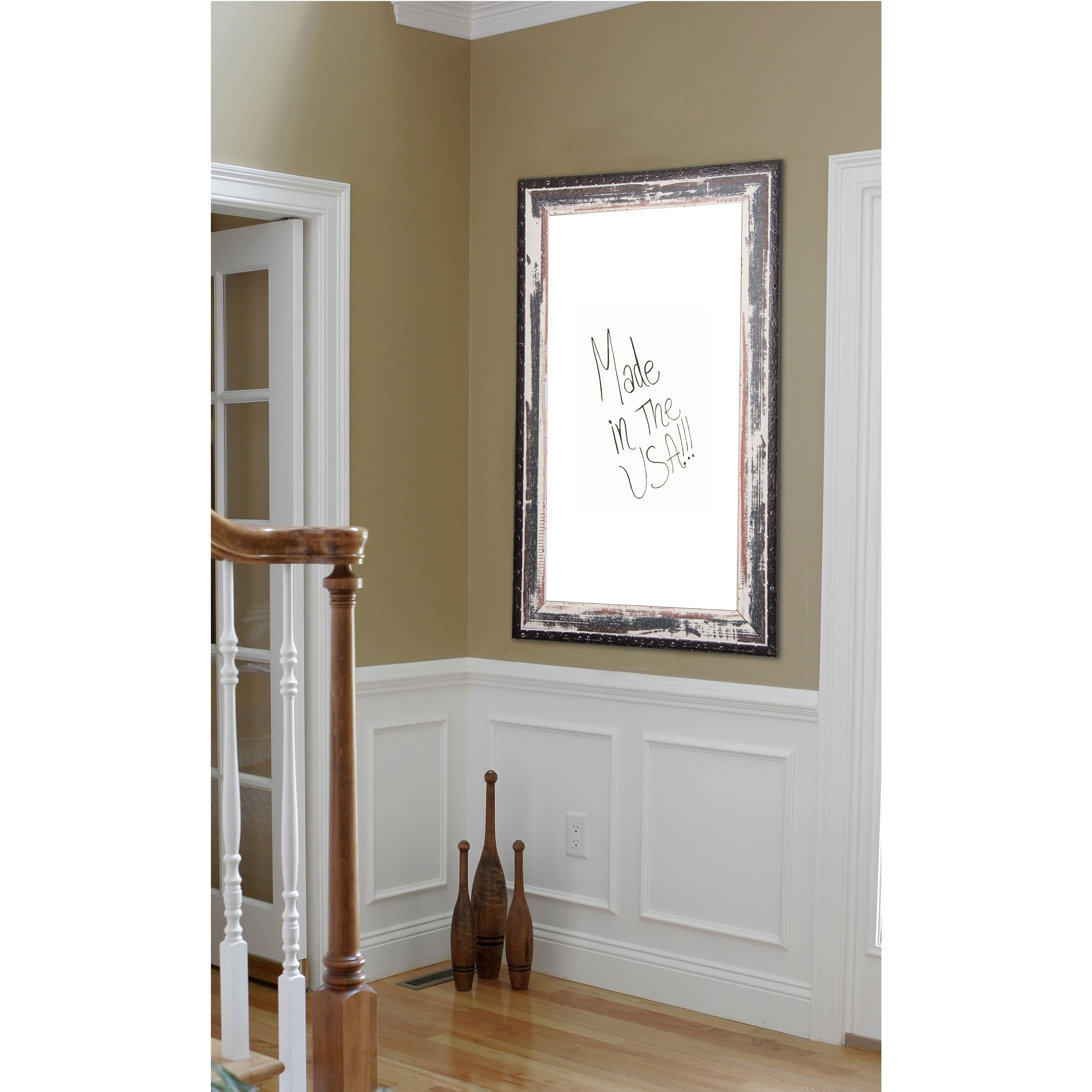 Rustic Whiteboard Rayne Mirrors American Made Rayne Rustic Seaside Whiteboard - Walmart.com