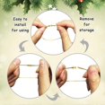 thumbnail image 4 of 200pcs Christmas Ornaments String Hanger Silver Precut Ribbon Hook for Christmas Tree Ornament Decorations with Snap Fastener, 4 of 5