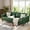 Green, variant on Takywep White Sofa Bed, Modern Faux Leather Oversized 3-Seater Couch, Living Room Furniture