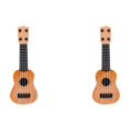 thumbnail image 1 of Prggybuy Kids Toy Portable Small Guitar Model for Festival Display (Yellow), 1 of 6