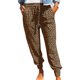 thumbnail image 2 of Pantalones sueltos para mujer, pantalones para mujer con estampado de leopardo, pantalones para mujer con estampado de leopardo, pantalones casuales para mujer, elaborados por expertos, 2 of 6