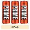 (3 pack) Prime Sugar Free Energy Drink, Orange Mango, 12 fl oz, Can, 200mg Caffeine