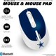 thumbnail image 4 of Soar Nfl Mouse Pad Inalámbrico Y Mouse Carolina Panthers, 4 of 5