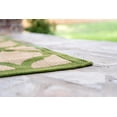 thumbnail image 4 of Unique Loom Moroccan Indoor/Outdoor Trellis Rug Beige and Green/Green 8' x 11' 4" Rectangle Geometric Contemporary Perfect For Patio Deck Garage Entryway, 4 of 7