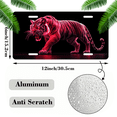 thumbnail image 2 of 1 Pcs 2D Flat License Plate Covers & Frames, Red Tiger For Decorative Front, Waterproof For Decoration Aluminum License Plate Covers & Frames Cover For Men Women, 12" X 6", 2 of 7