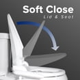 thumbnail image 4 of SmartBidet Electric Bidet Seat with Control Panel for Elongated Toilets in White, 4 of 13