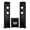 Black Ash, variant on Fluance Ri91 Reference Stereo Powered Floorstanding Tower Speakers with High Performance AMT Tweeters, 2 x 6.5" Drivers, 150W, HDMI, Bluetooth, and DB10 Powered Subwoofer