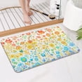 thumbnail image 4 of Light Pioneer Flower Pattern Bathroom Rugs Mat,Non Slip Microfiber Bathroom Rug,Rubber Backing,Soft Bathroom Mats for Bathroom Floor,Tub and Shower,17x27in(43x68cm), 4 of 5