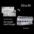thumbnail image 3 of 2000 Piece Puzzles for Adults Puzzle 3D Metal Assembled Models DIY Puzzles Bus model Desktop Decoration, 3 of 8