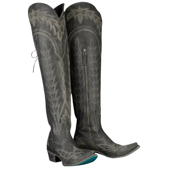 Lane Women's Lexington Leather Tall Western Boot Snip Toe - LB0499C 7 1/2 M US