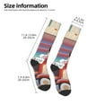 thumbnail image 2 of Masiiu Bluey Print Adult Crew socks, Comfortable Novelty Colorful Patterned, Breathable, Stylish Colorblock for Men Women, 2 of 6