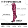 thumbnail image 3 of Bixox Butterfly Print Compression Socks,Compression Socks Women & Men Circulation for Medical,Running,Athletic, 3 of 7
