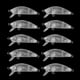 thumbnail image 5 of 20 Piezas SeñUelo de Pesca Cuerpo 5cm 2.7G Sin Pintar Crankbait Vib Minnow Wobblers Cebo Duro SeñUelos en Blanco, 5 of 5