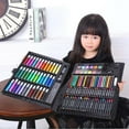 thumbnail image 5 of GIXUSIL Kids Art Set 150Pcs Painting Drawing Set, Art Supplies Coloring Kit with Colored Pencils Crayons Markers Art Drawing Kits, Graffiti/Painting for Christmas Gift 4-12 Age, Toddlers, Beginners, 5 of 7