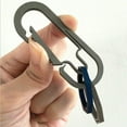 thumbnail image 3 of Llavero Mosquetón de aleación de , llavero a de de liberación rápida, accesorios súper ligeros con clip - 7cm de plata 7cm Plata, 3 of 8