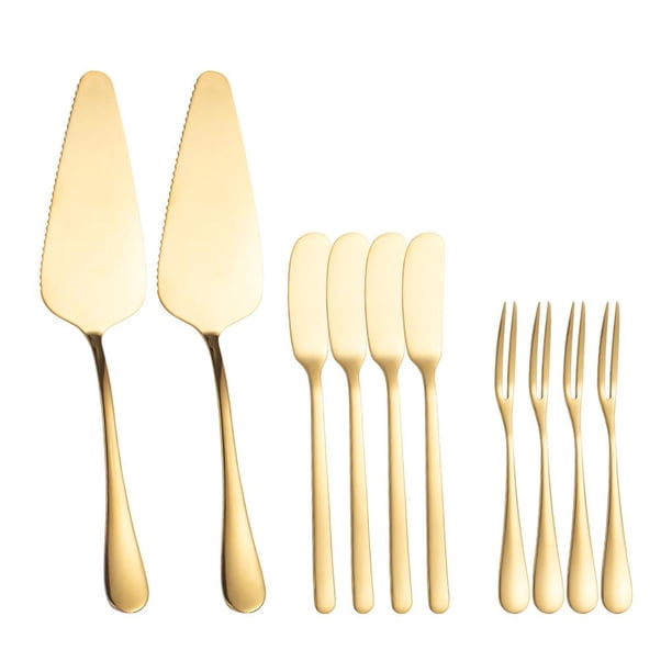Juego De 10 Uds. De Cuchillos Para Queso, Espátula De Acero Inoxidable Suficiente Para Pastel, Cuchillo De Mantequilla Eficiente, Cortador De Queso Exquisito Para Cocina De Interior Y Hogar Yuarrent HA019221-00