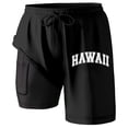 thumbnail image 3 of Men's Casual Shorts Men's Sports Shorts Workout Short for Men Athletic Cute Mens Running Pockets Barbell Apparel Tie Mens Comfortable Men under Basketball Long Black S, 3 of 4